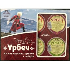 Набор урбечей из орехов с медом 6 вкусов