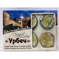 Подарочный набор шесть вкусов урбеча из семян и орехов